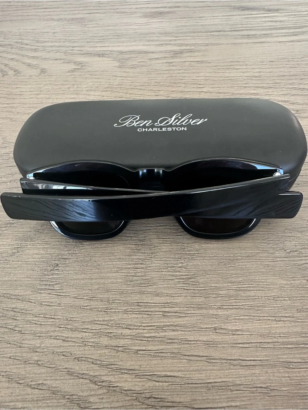 Ben Silver Charleston Bold Semi-Square Sunglasses Black